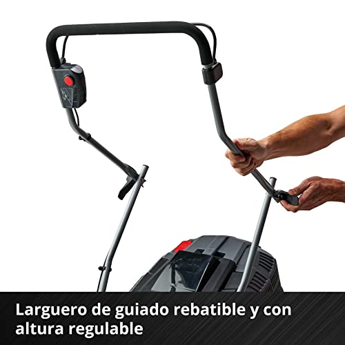 Einhell Cortacésped GE-CM 43 Li M Kit Power X-Change (36V, 43 cm ancho de corte, hasta 600 m², Brushless, función de mulching, 63L bolsa recolectora, con 2x 4,0 Ah baterías y 2x cargadores)
