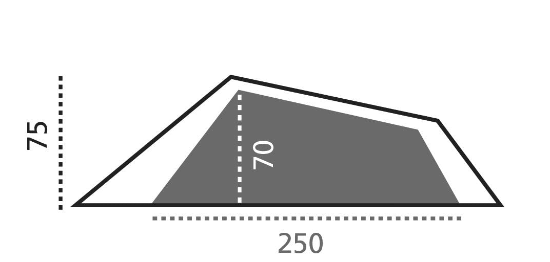 Grand Canyon Richmond 1 - Tienda de túnel para 1 Persona, Ultraligera, Impermeable, tamaño pequeño, Tienda para Trekking, Camping, Exterior | Capulet Olive (Verde)
