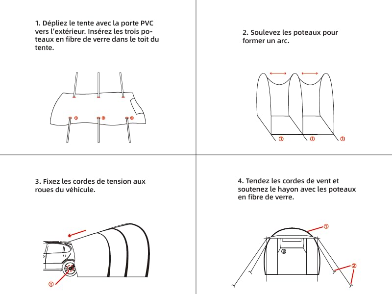 Unikka Tailgate Essential – Tienda de campaña para coche, resistente al agua y adecuada para todos los modelos de vehículos