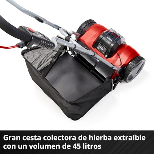 Einhell Cortacésped a batería - GE-HM 18/38 Li Solo PXC. Iones de litio, husillo de cortacésped montado sobre cojinetes de bolas con 5 cuchillas de acero. Suministrado sin batería ni cargador