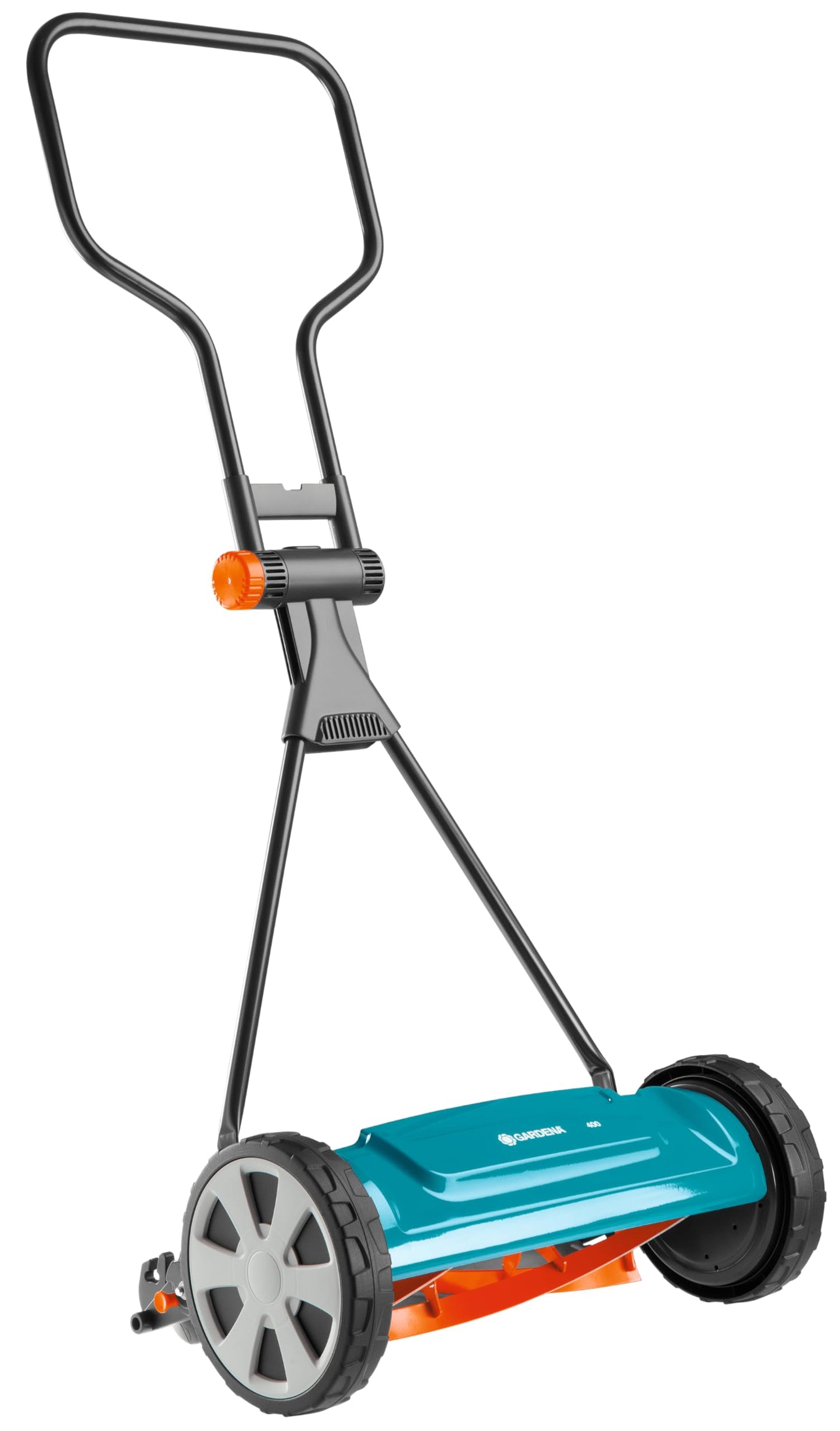 GARDENA Cortacésped helicoidal 400 Classic, cortacésped manual con un ancho de trabajo de 40 cm para una superficie de césped de hasta 200 m², cilindro de corte de acero de gran calidad