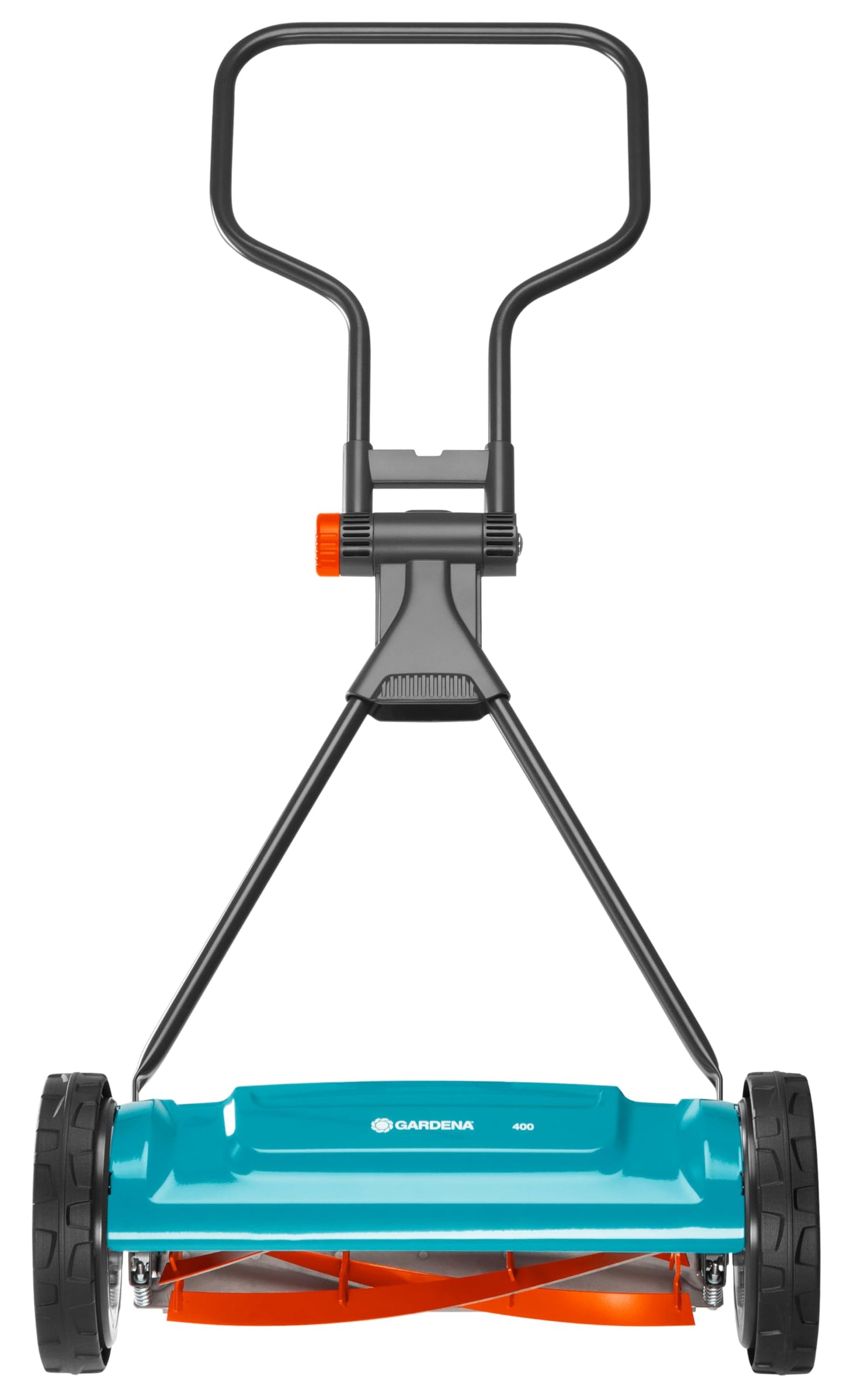 GARDENA Cortacésped helicoidal 400 Classic, cortacésped manual con un ancho de trabajo de 40 cm para una superficie de césped de hasta 200 m², cilindro de corte de acero de gran calidad