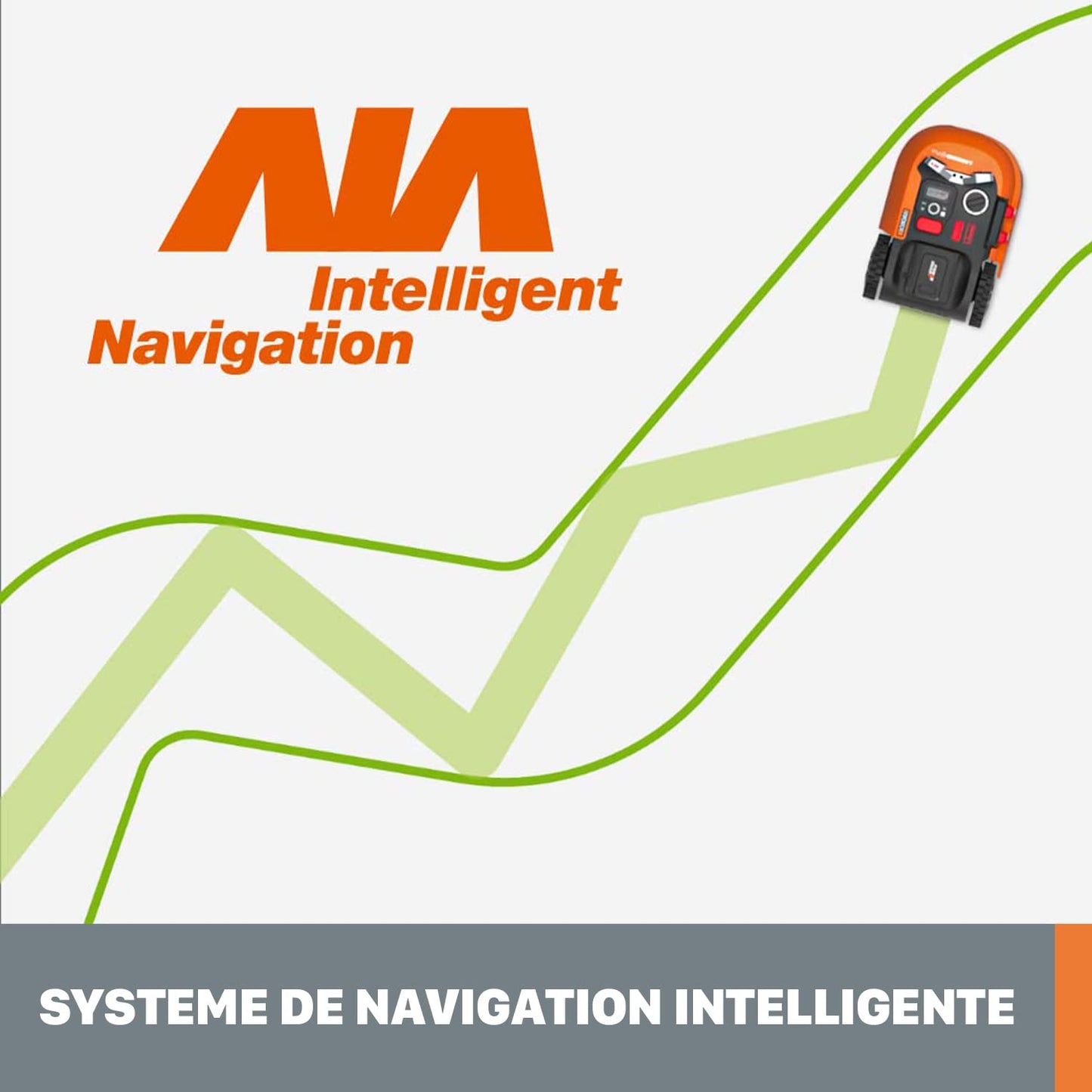 WORX Robot cortacésped Landroid M500 Plus 20V Máx. | WR165E | Superficie de hasta 500m2 | Pendientes de hasta el 35% | Navegación Inteligente |Cut to Edge 2,6 cm del Borde