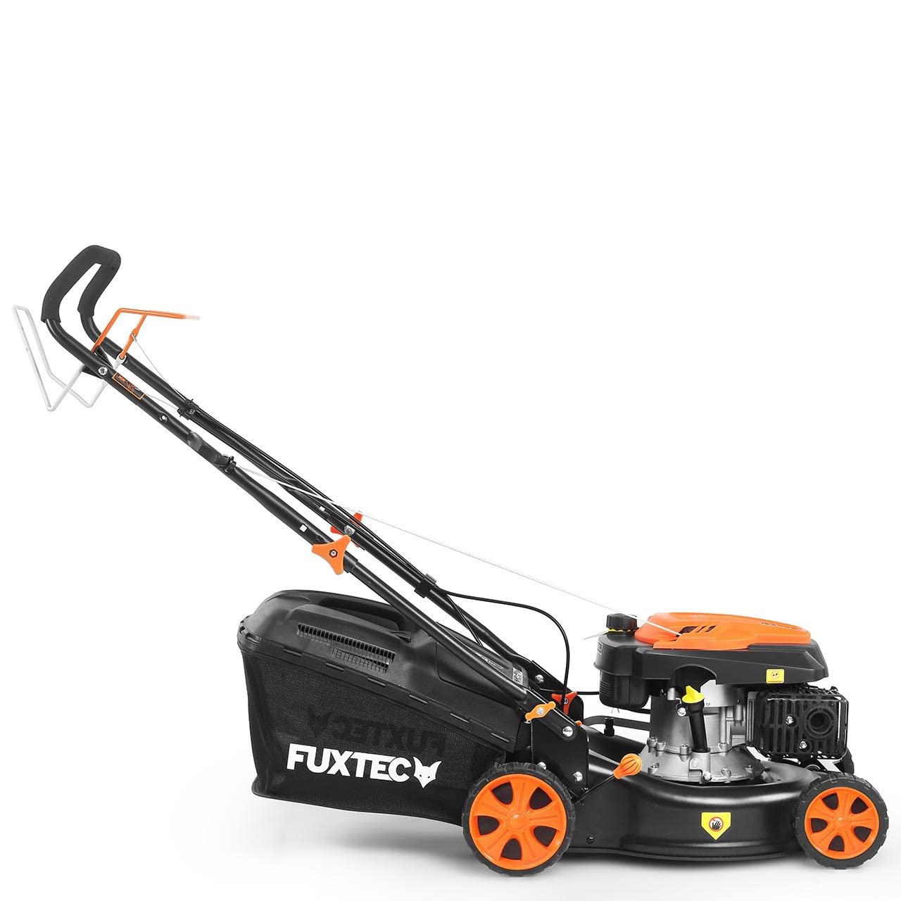 FUXTEC FX-RM4346 cortacésped de tracción de gasolina - 3n1 cortacésped de gasolina autopropulsado con mulching, Easy Clean, anchura de corte 43 cm, bolsa de hierba de 40L