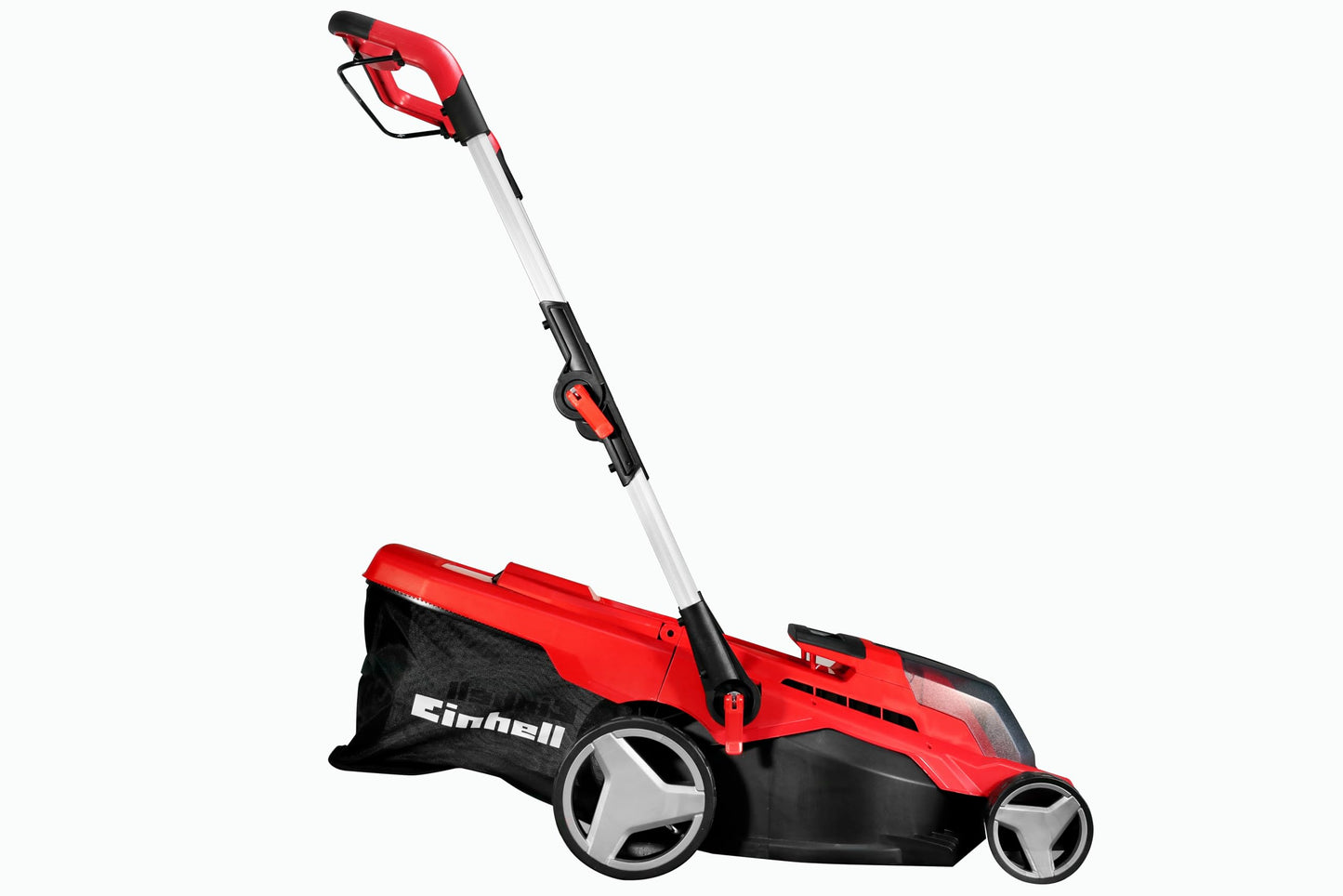 Einhell Cortacésped a batería - GE-CM 36/37 Li-Solo Power X-Change. iones de litio, ajuste de altura de corte central de 6 niveles 25-75 mm, cesta de recogida de hierba de 45 l. Sin batería y cargador
