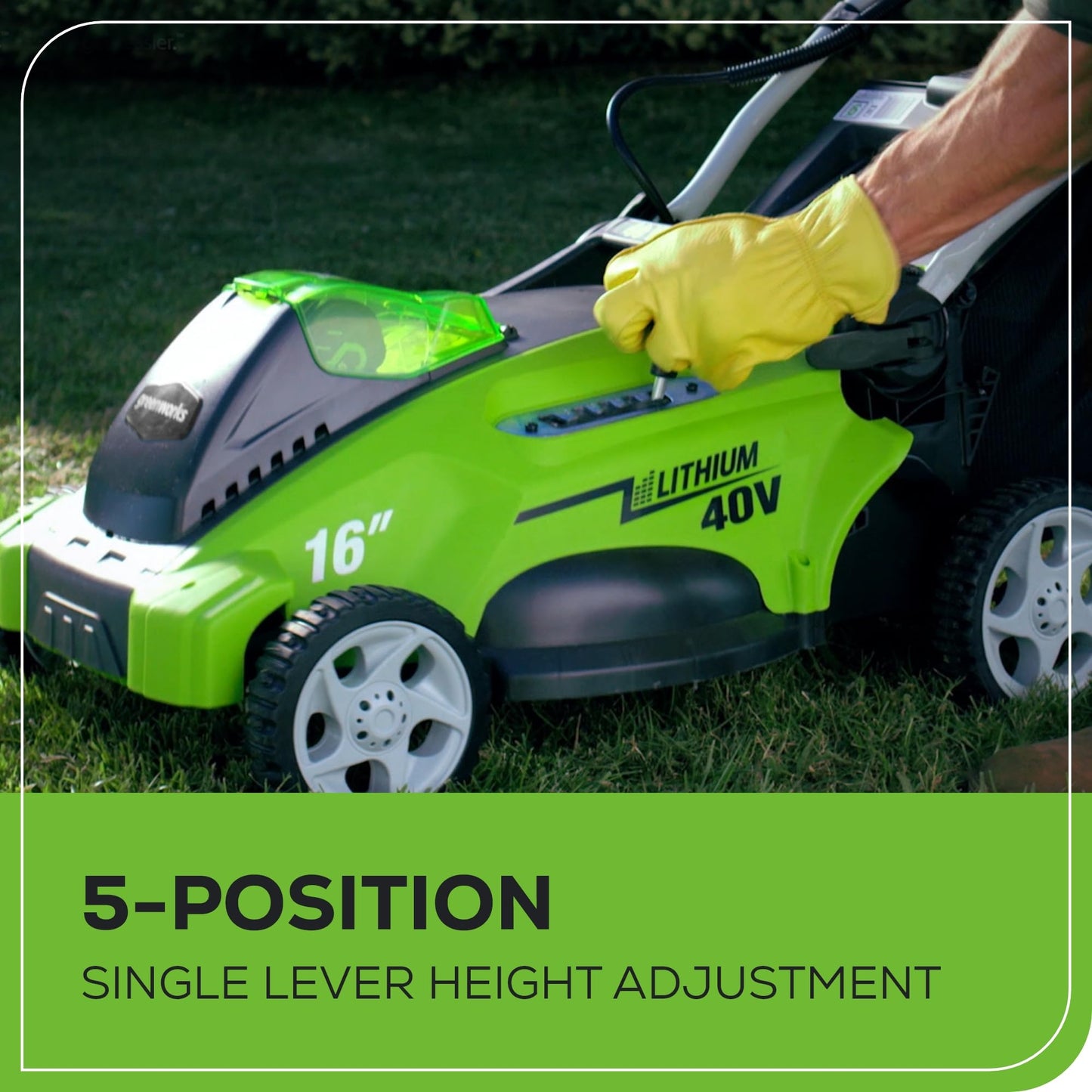 Greenworks 17-Inch 40V Cordless Lawn Mower, Battery Not Included MO40B01