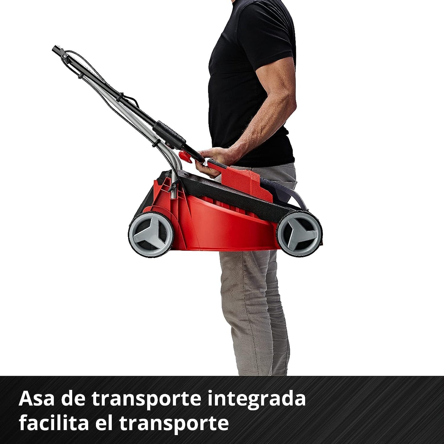 Einhell Cortacésped a batería GE-CM 18/30 Li Kit Power X-Change (18 V, 30 cm ancho de corte, hasta 150 m², Brushless, 25L bolsa recolectora, 30-70 mm altura de corte, con 3,0 Ah batería y cargador)