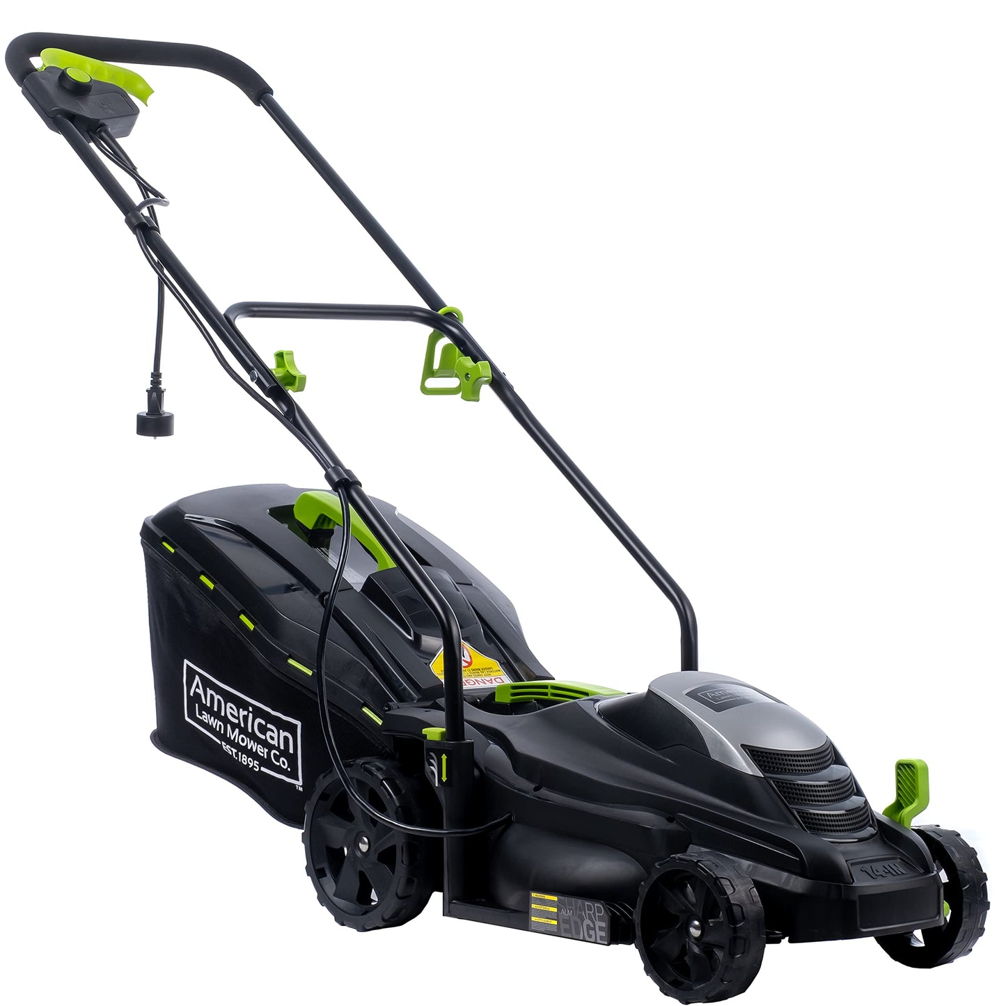 American Lawn Mower Company 50514 Cortacésped eléctrico con cable de 14 pulgadas, 11 amperios, color negro