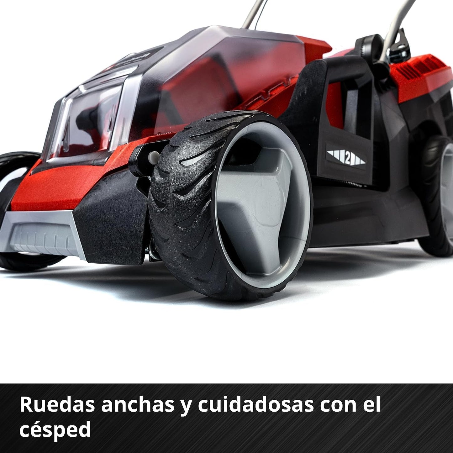 Einhell Cortacésped a batería GE-CM 36/36 Li Kit Power X-Change (36V, 36cm ancho de corte, hasta 400 m², Brushless, 40L bolsa recolectora, 25-75 mm altura de corte, con 2x4,0 Ah batería y 2x cargador)