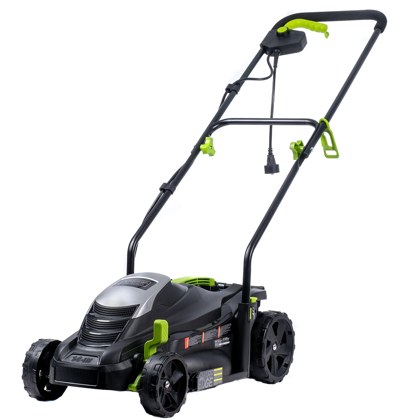 American Lawn Mower Company 50514 Cortacésped eléctrico con cable de 14 pulgadas, 11 amperios, color negro