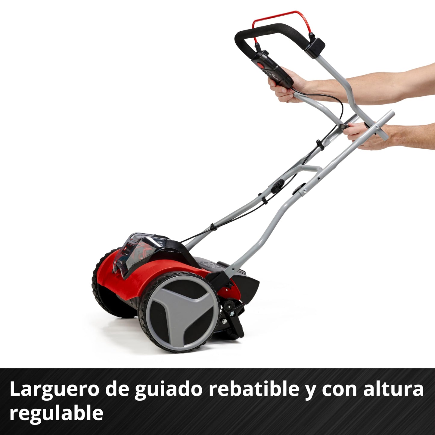 Einhell Cortacésped a batería - GE-HM 18/38 Li Solo PXC. Iones de litio, husillo de cortacésped montado sobre cojinetes de bolas con 5 cuchillas de acero. Suministrado sin batería ni cargador