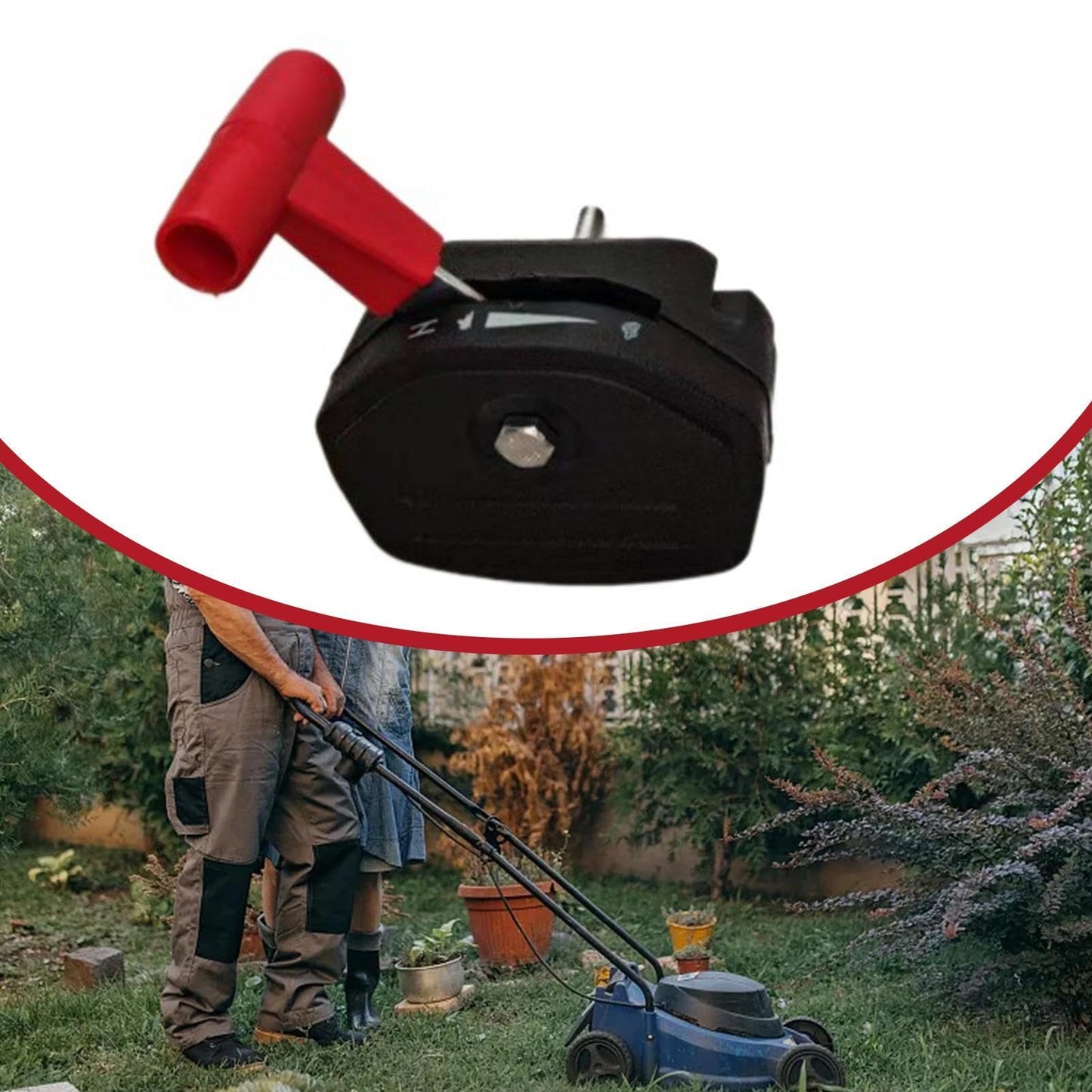 Throttle Cable for Lawn Mowers, Control Cable Replacement, Ergonomic Mower Cable, Mower Throttle Cable, Replacement Throttle Cable, Lawn Mower Cable Parts, Mower Control Cable