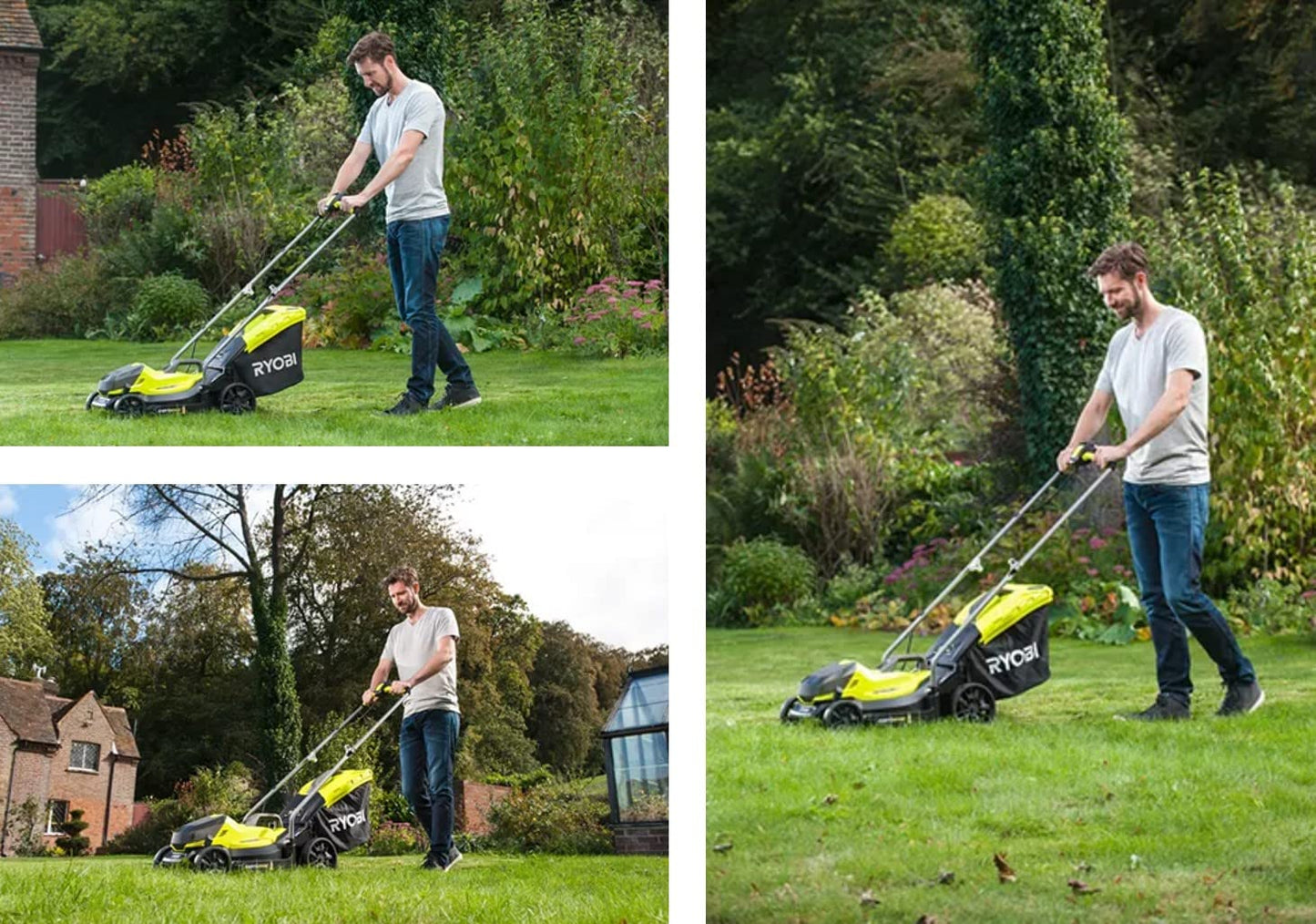Ryobi RLM1833BLT1825M Kit de cortacésped, cortabordes y batería (1x4,0Ah)