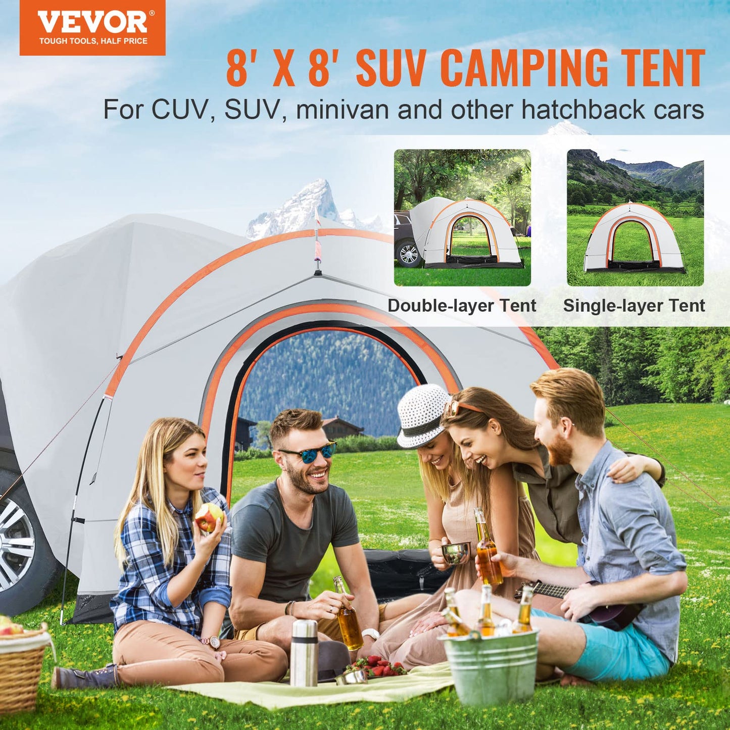 VEVOR Carpa para camioneta Tienda de campaña para camión