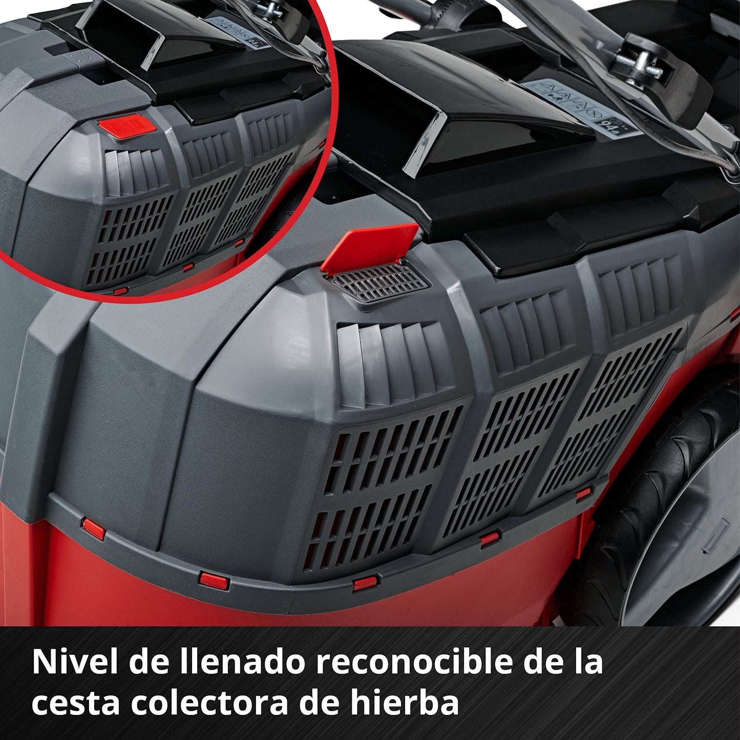 Einhell Cortacésped GE-CM 43 Li M Kit Power X-Change (36V, 43 cm ancho de corte, hasta 600 m², Brushless, función de mulching, 63L bolsa recolectora, con 2x 4,0 Ah baterías y 2x cargadores)
