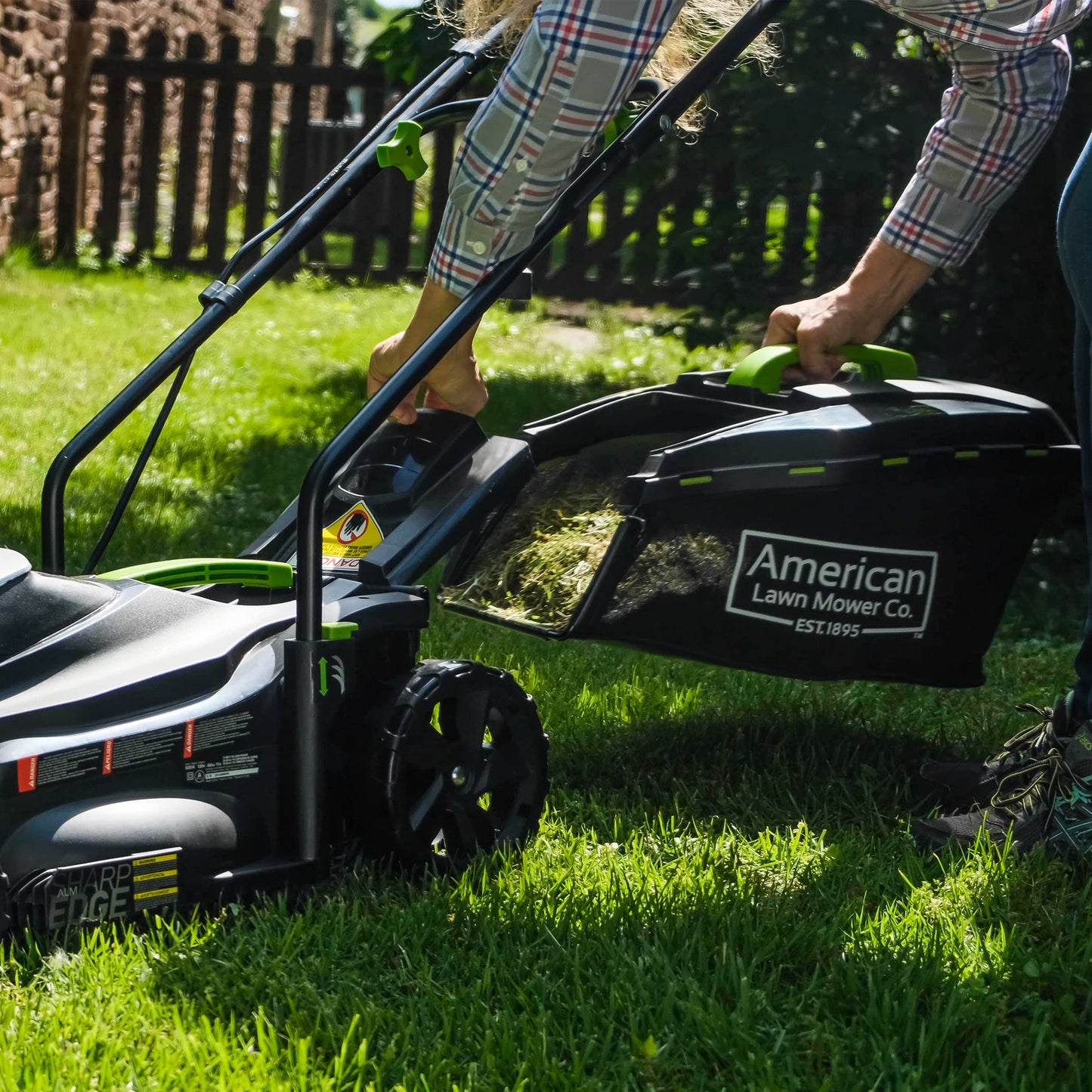 American Lawn Mower Company 50514 Cortacésped eléctrico con cable de 14 pulgadas, 11 amperios, color negro