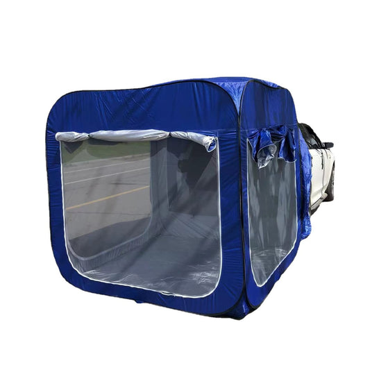 LSyySy Tienda de campaña trasera desplegable para automóvil, SUV, para camping, tiendas de campaña para campistas, tienda de campaña multiusos conectada al vehículo, ajuste universal