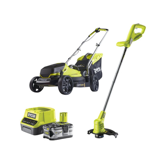 Ryobi RLM1833BLT1825M Kit de cortacésped, cortabordes y batería (1x4,0Ah)