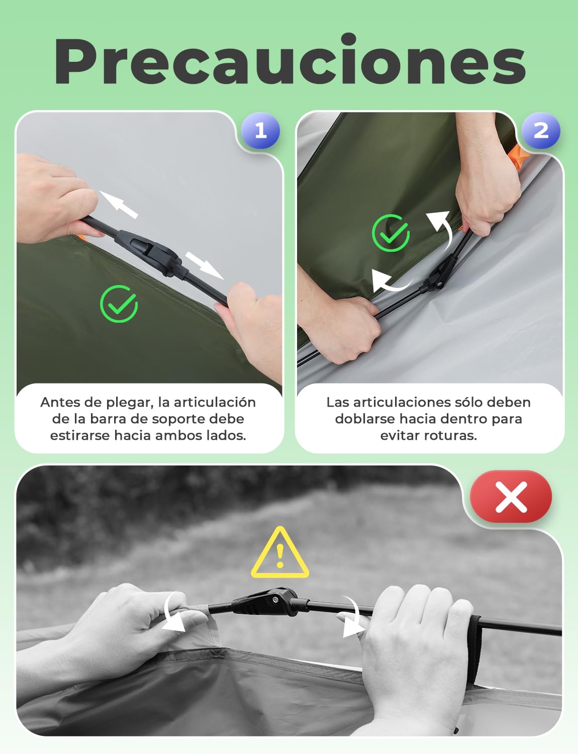 Gysrevi Tienda de Campaña 2-3 Personas, Tienda Pop Up Portátil, Tienda Instantánea con 2 en 1 Doble Capa, Anti Impermeable Viento, para Camping, Familiar, Senderismo, Mochileros
