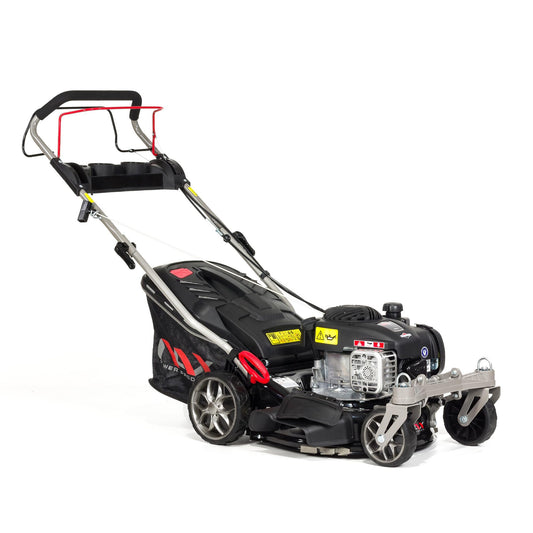 NAX POWER PRODUCTS 1000S motor Briggs & Stratton serie 450E 125 cm3 ancho de corte 42 cm cesta 45l sistema de lavado de la carcasa cortacésped a gasolina con tracción